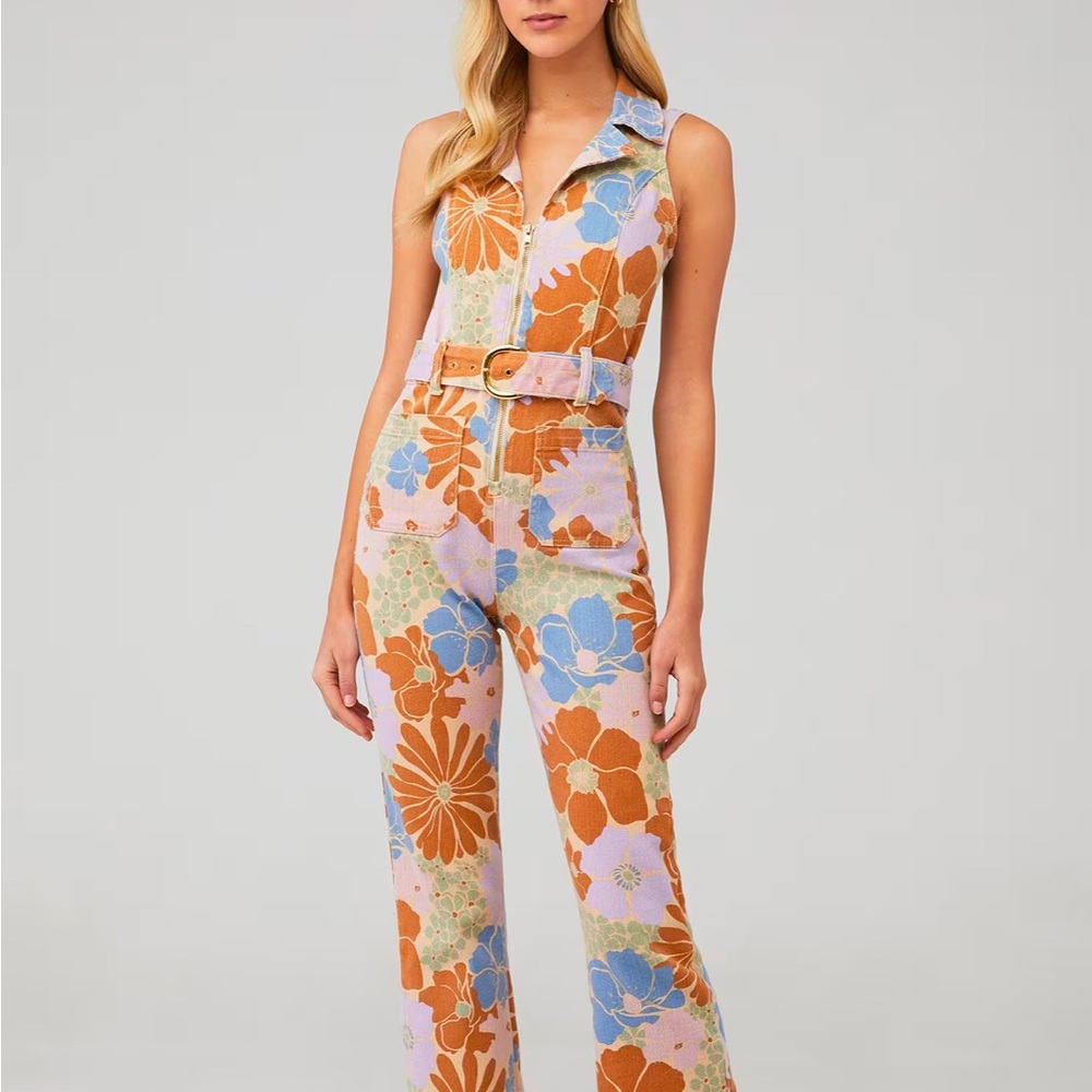Jacksonville Jumpsuit - Show Me Your Mumu - Sage Retro Garden